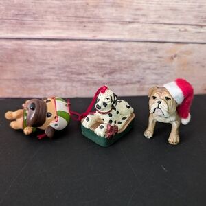 Set of Dog Christmas Ornaments